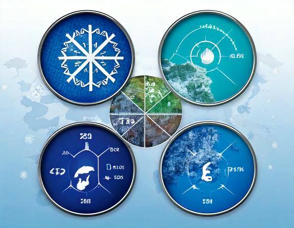 福井県の四季の気候変動とトランクルーム環境管理の相関図